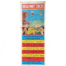 POSTER-175 Circus affiche 'Broadway'