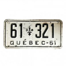 Nummerplaat 'Quebec'