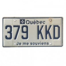 Nummerplaat Québec