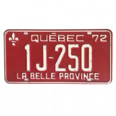 Nummerplaat Québec
