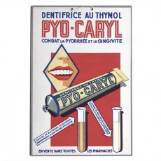 Reclame karton Pyo-Caryl