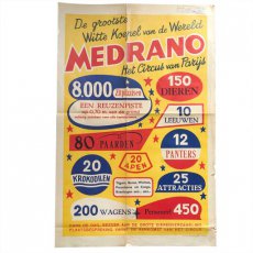 Circus affiche 'Medrano'